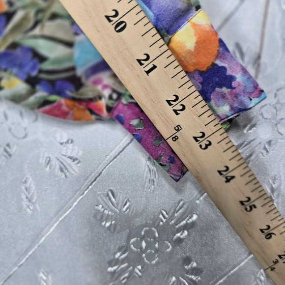 VTG Studio Collection Shirt Floral Print Button Down Women's Large Made in USA - Picture 8 of 9